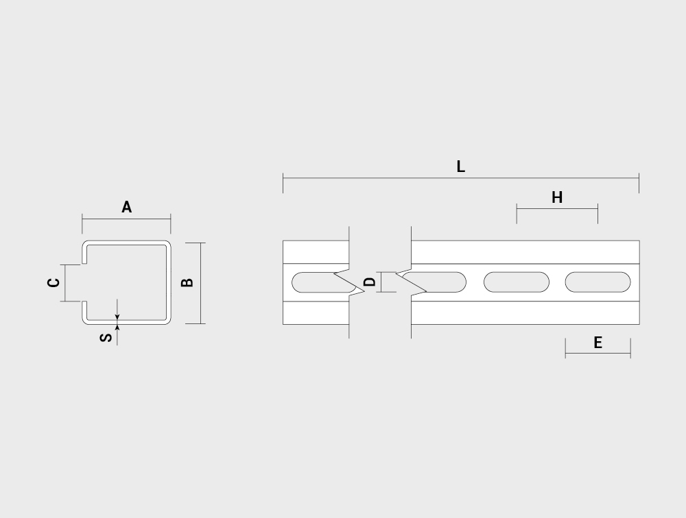 Dibujo técnico - 40 x 20 STD - ES