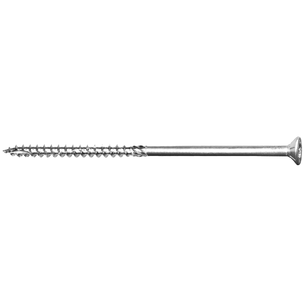Tornillo para madera con rosca parcial y cabeza avellanada