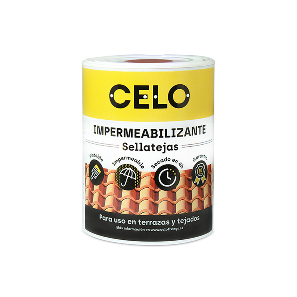 Pintura impermeabilizante Sellatejas para tejados y cubiertas 