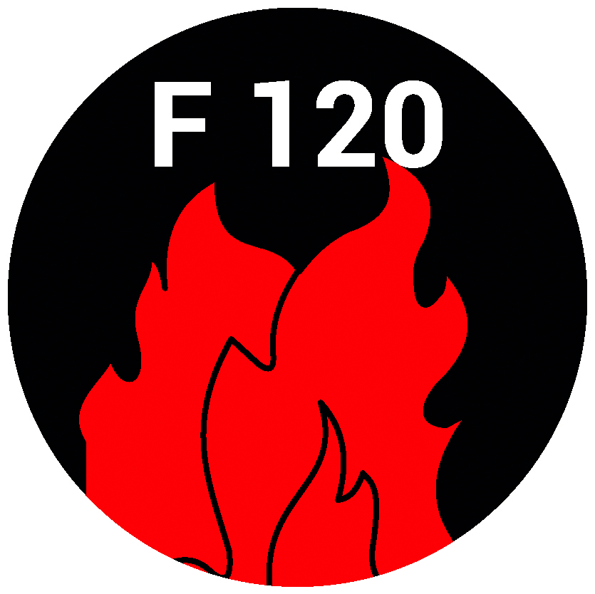 F120 – Certificación de resistencia al fuego durante 120 minutos