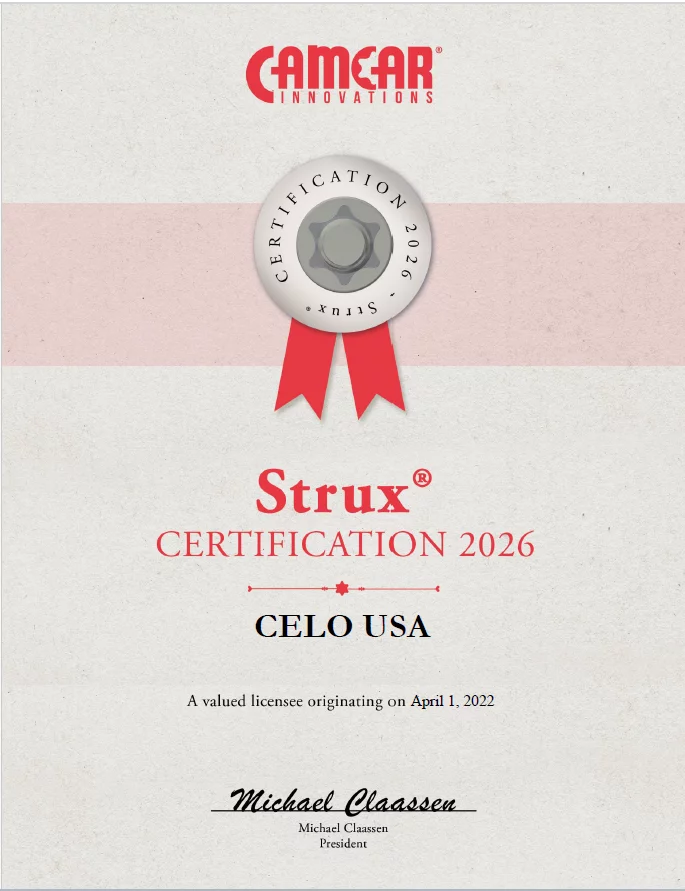 STRUX HM™ Zertifikat