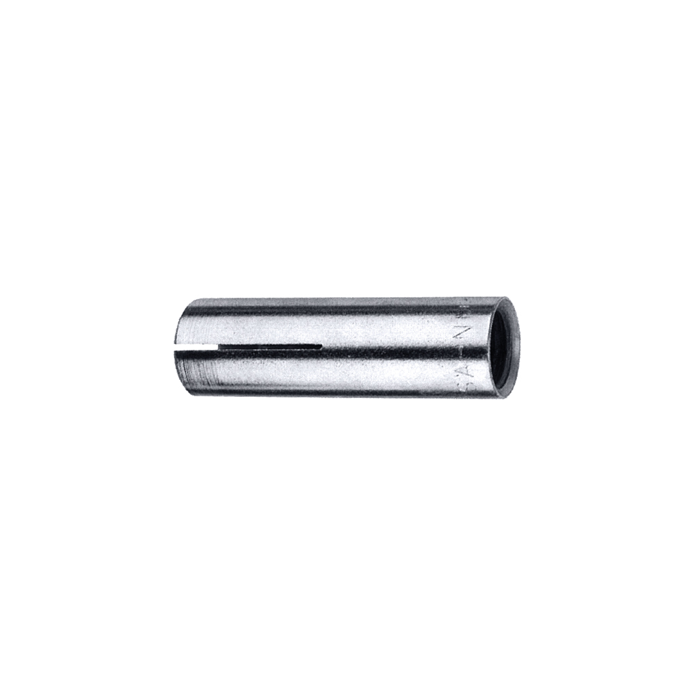 Taco hembra SA A4 con cono expansor para fijación en hormigón en ambientes exteriores