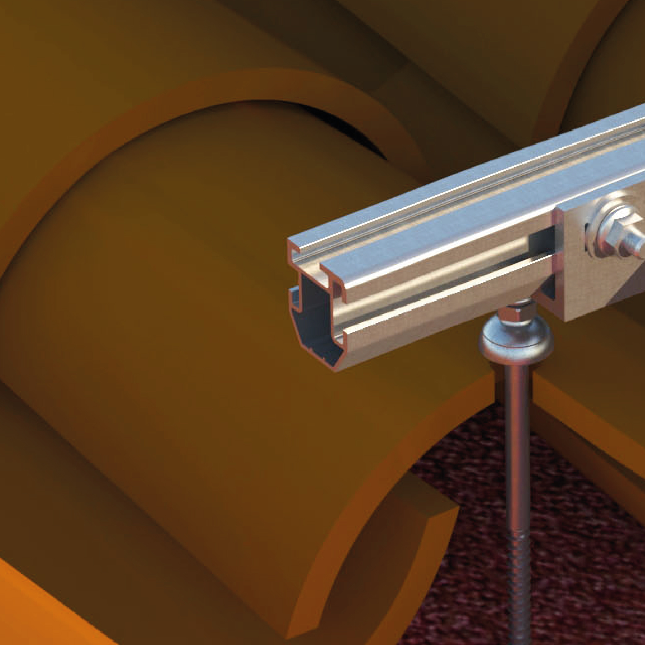 Aplicación del perfil solar de aluminio PS para estructuras fotovoltaicas en tejados