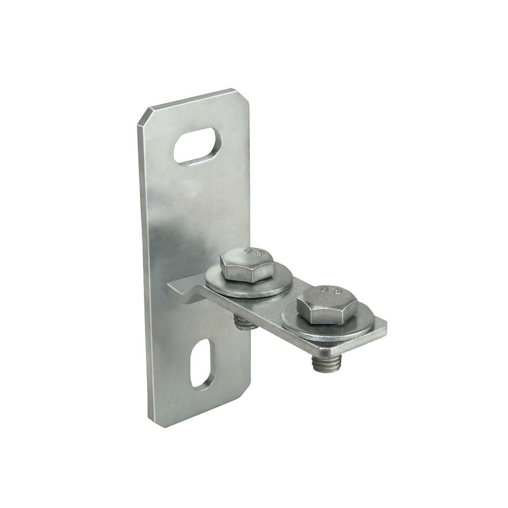 Soporte VTE en acero galvanizado para unión vertical de perfiles