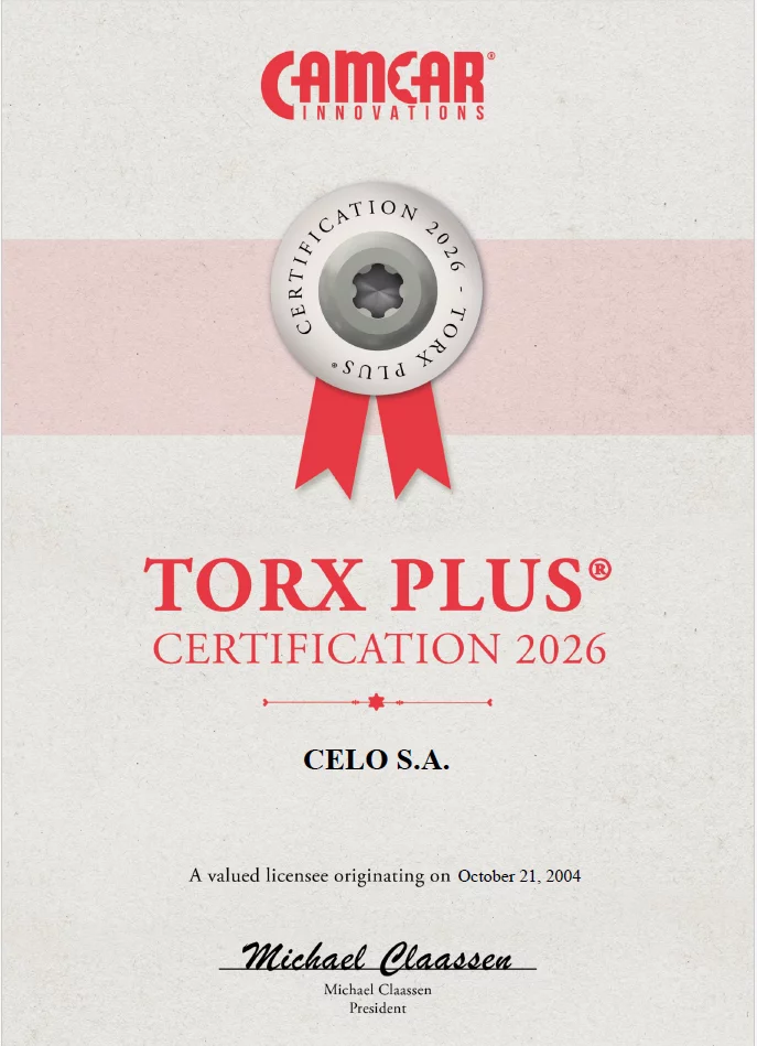 TORX PLUS® Zertifikat