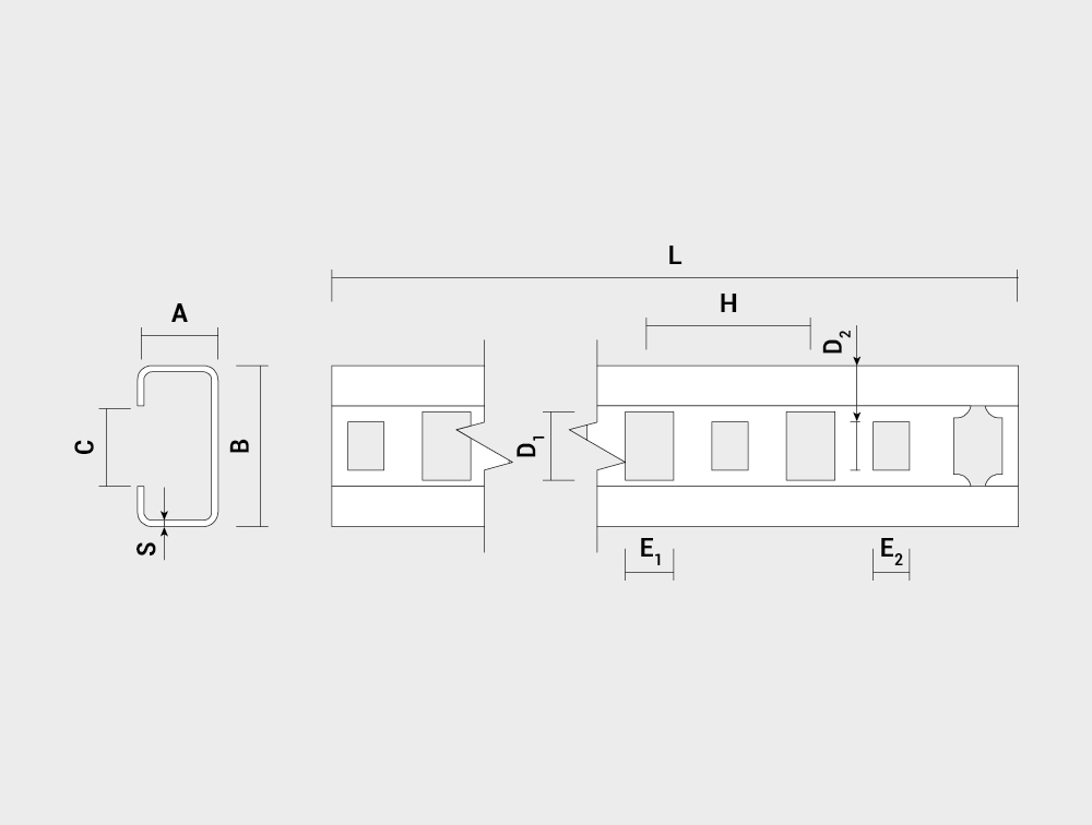 Dibujo técnico - P1000PVC - ES