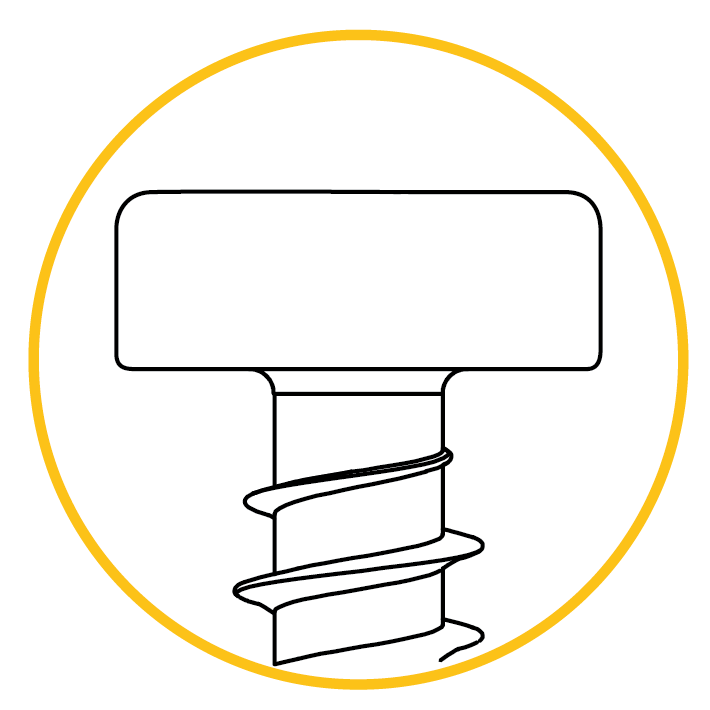 Cylindrical head