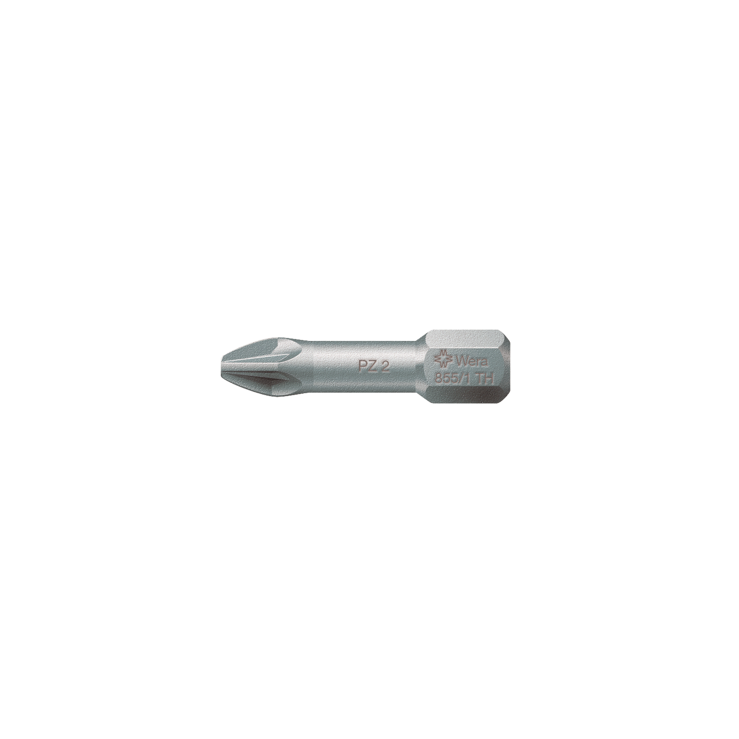 Punta de atornillar extra-dura PZ 1/4"x25 mm para tornillos Pozidriv
