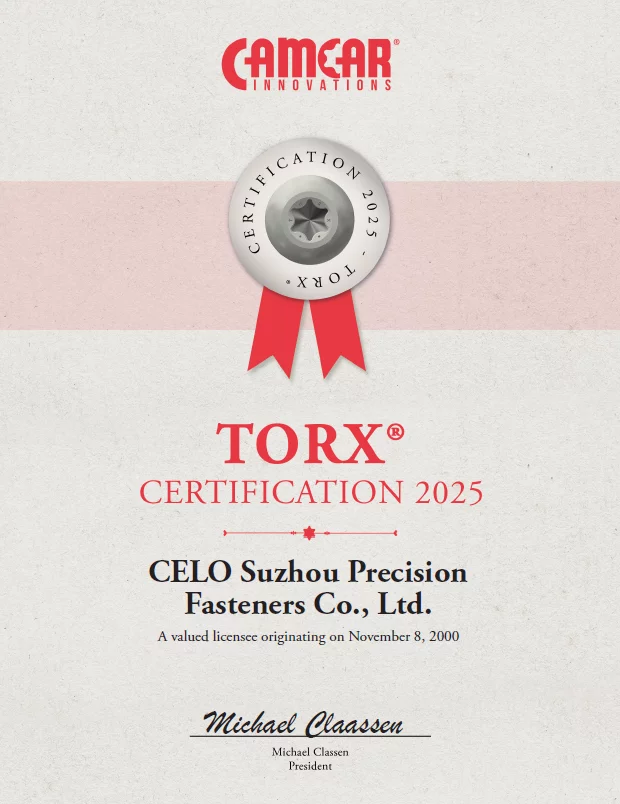 TORX PLUS® Zertifikat