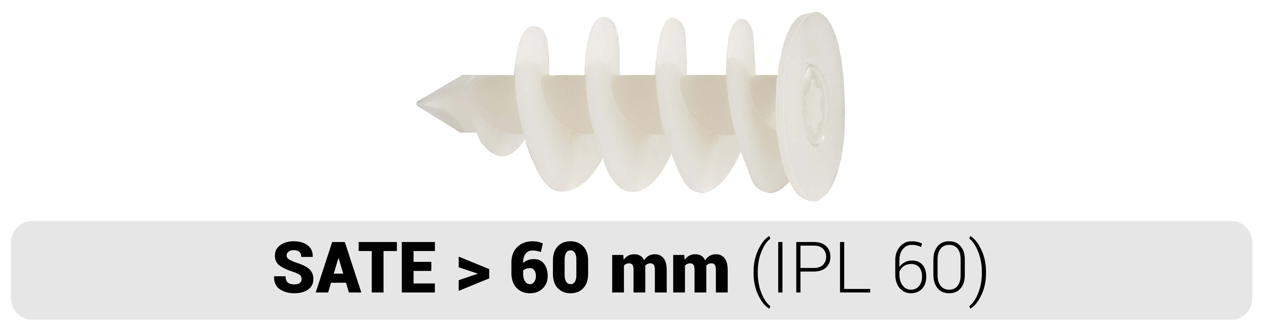 El taco para sate IPL 60 para SATE > 60 mm